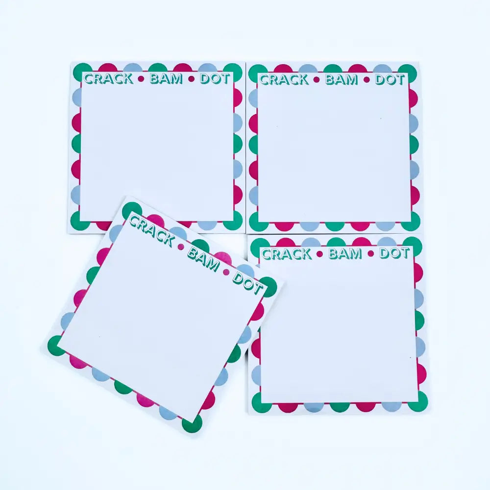 Mahjong Sticky Note Pads | Set of 4