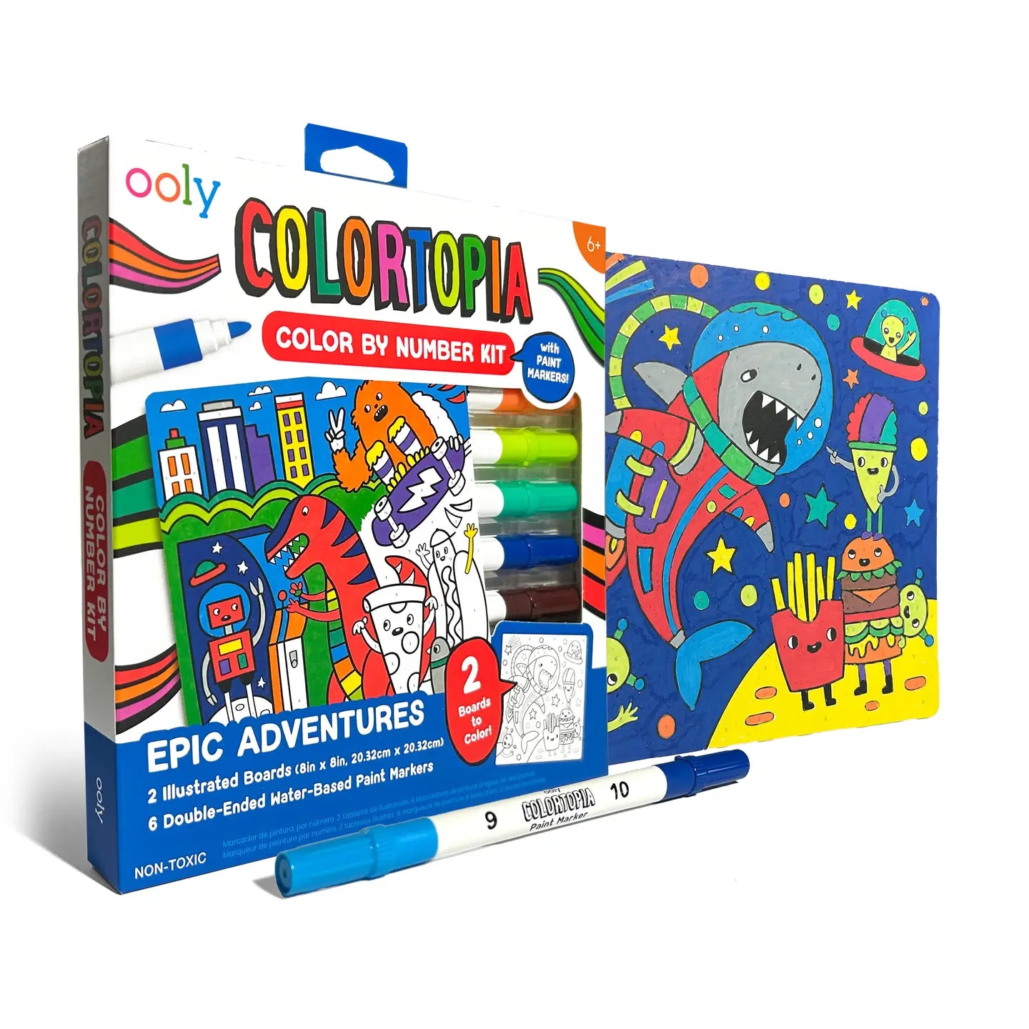 Colortopia: Paint Marker By Number Kit - Epic Adventures