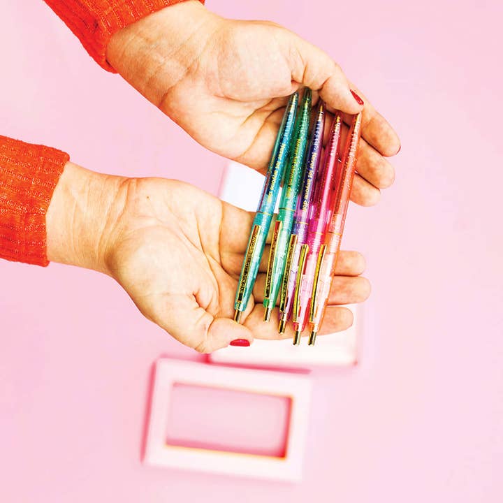 Gel Pen Set With Sparkles