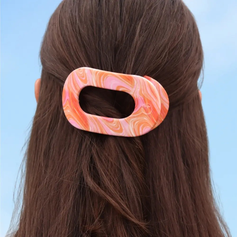 Teleties Flat Round Hair Clip | Just Keep Swimming | Assorted Sizes