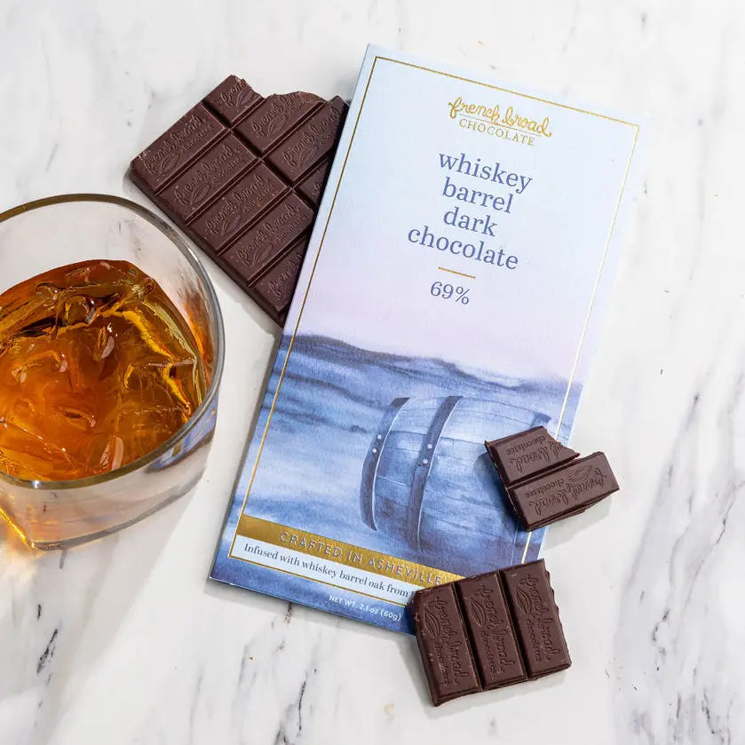 Whiskey Barrel with Smoked Salt Chocolate Bar 68%