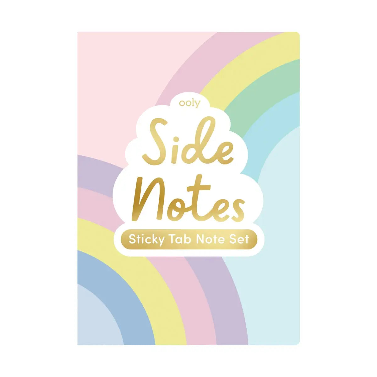 Side Notes: Sticky Tab Note Set - Pastel Rainbows