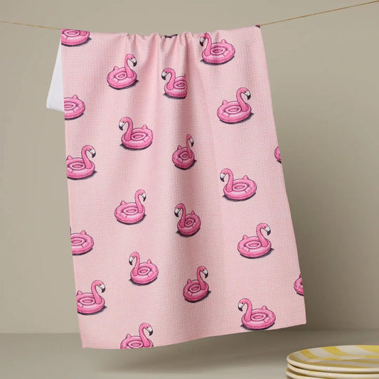 Tea Towel | Flamingo Floatie