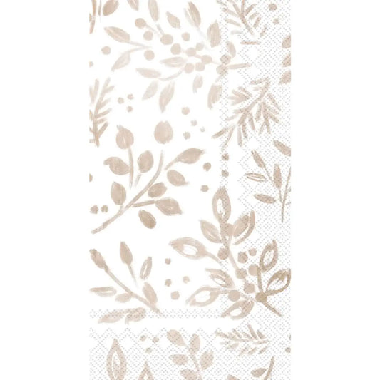 Guest Towel | White Botanicals Christmas