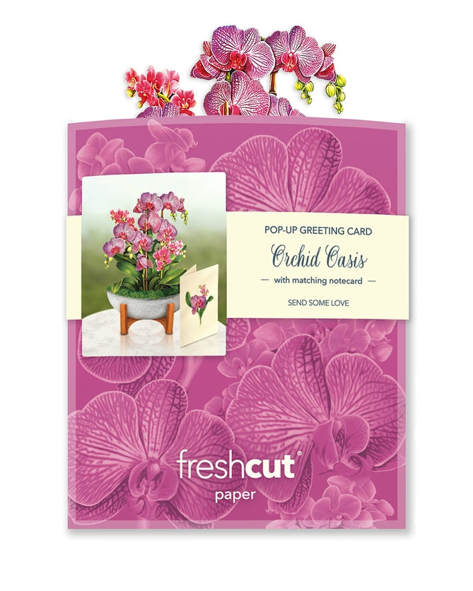 Mini Pop-Up Greeting Cards | Orchid Oasis