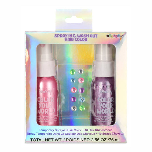 Sparkle Hair Color & Rhinestones