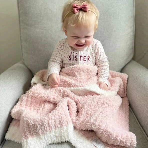 The Alani Toddler Blanket | Petal Pink