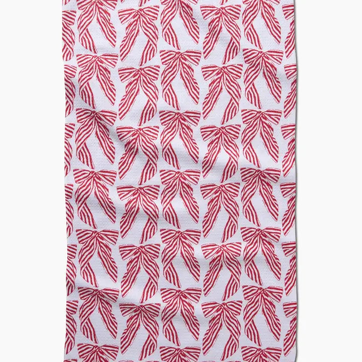 Tea Towel | Striped Bows