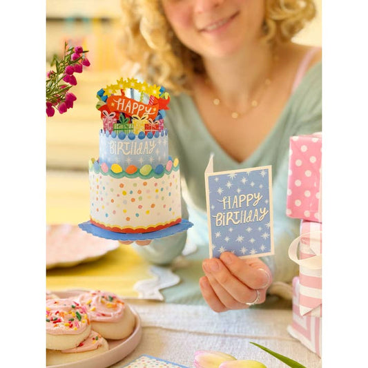 Mini Pop-Up Greeting Cards | Confetti Birthday Cake