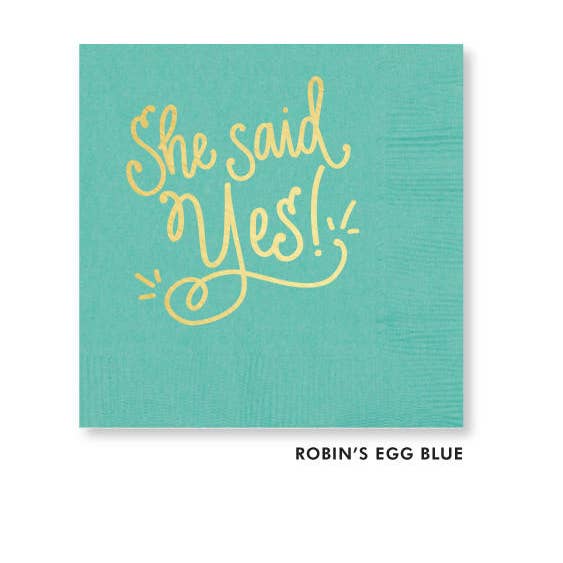 She Said Yes! Napkins (Assorted)