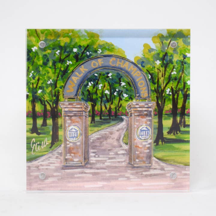 Ole Miss Landmark Acrylic Block | 4x4