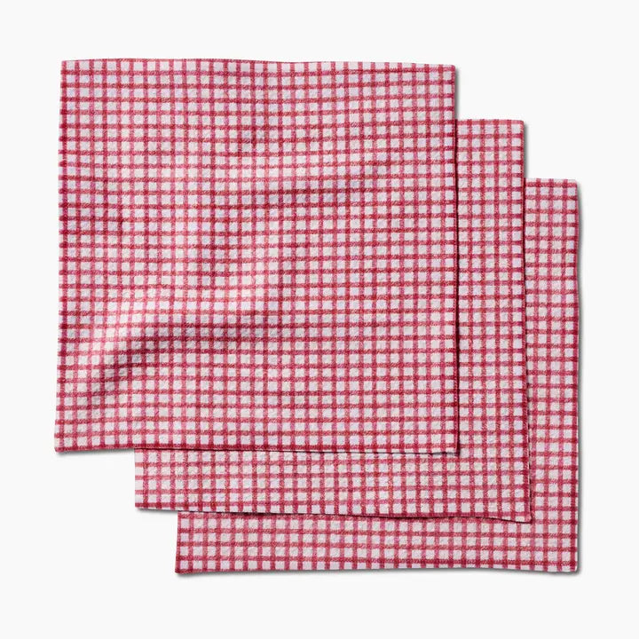 Dishcloth Set | Fireside Plaid Red