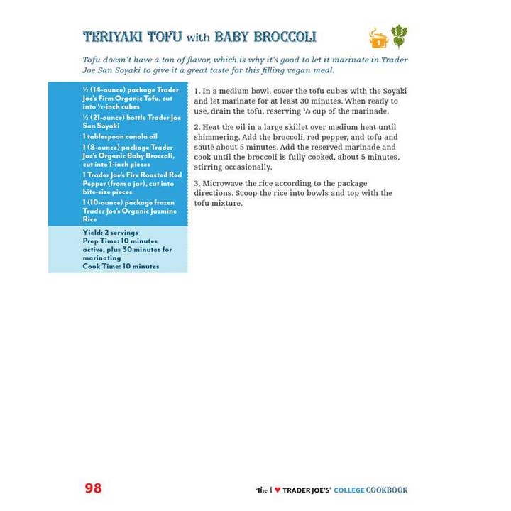 Book | I Love Trader Joe's | College Cookbook