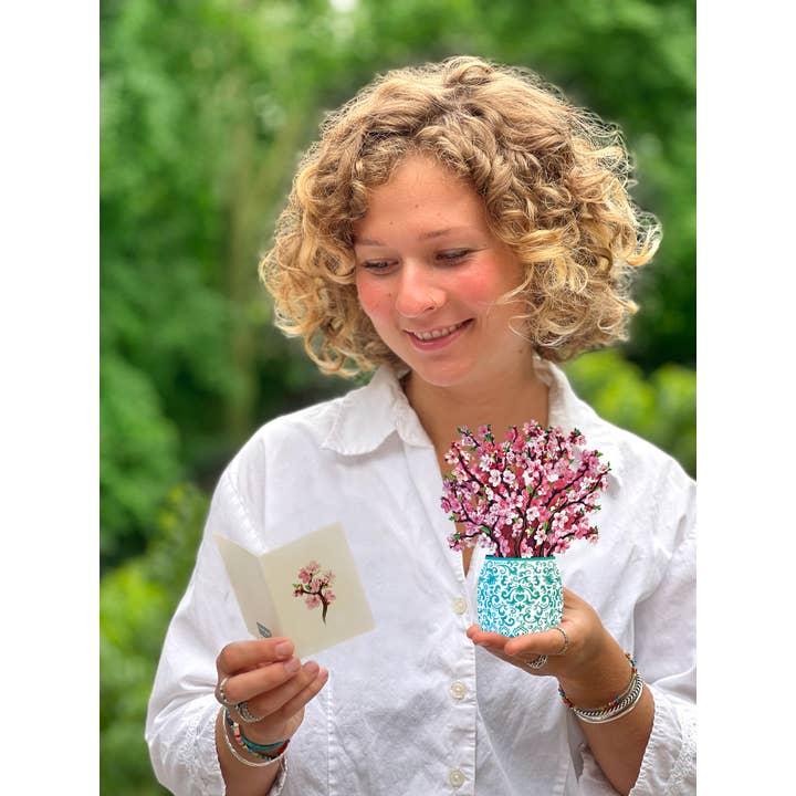 Mini Pop-Up Greeting Cards | Cherry Blossom