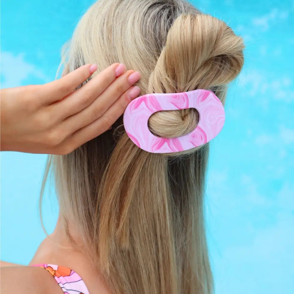 Teleties Flat Round Hair Clip | Pinch Me! | Assorted Sizes