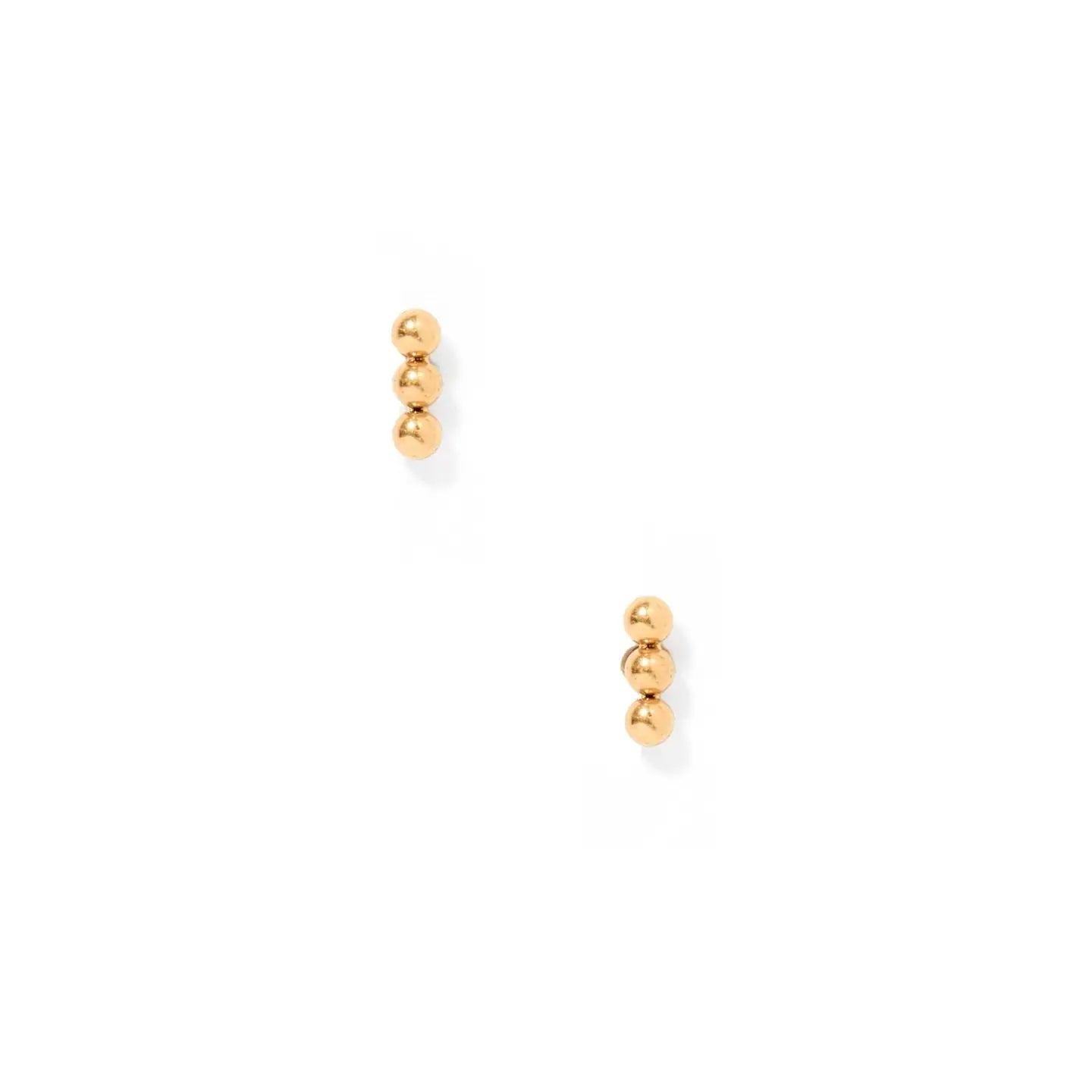 Screwback Stud Earrings | Micro Tally Gold