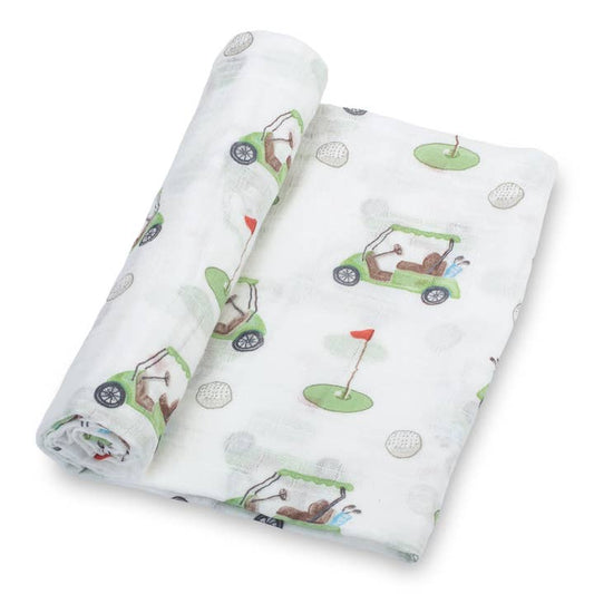 Muslin Swaddle Blanket | Golf A Round
