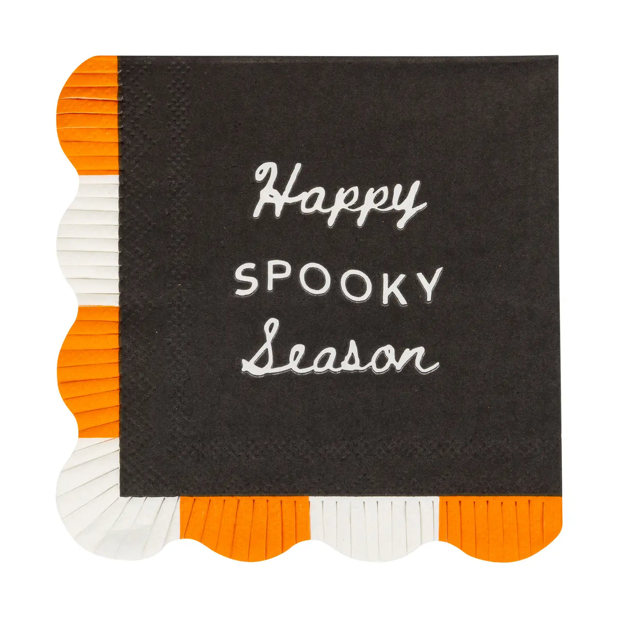Happy Spooky Season Fringed Napkin