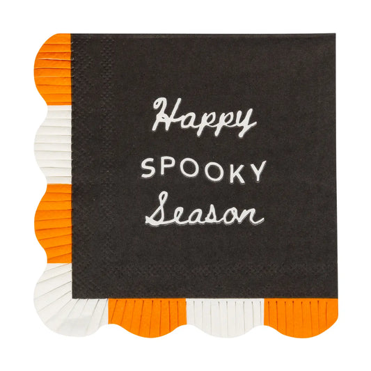 Happy Spooky Season Fringed Napkin