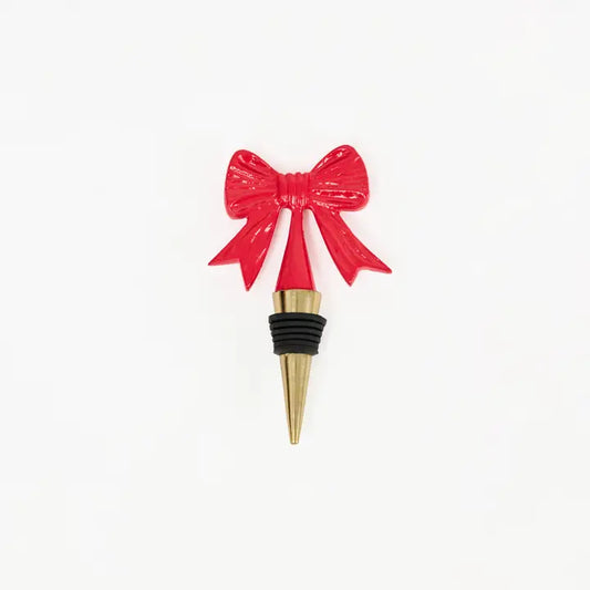 Red Bow Wine Stopper