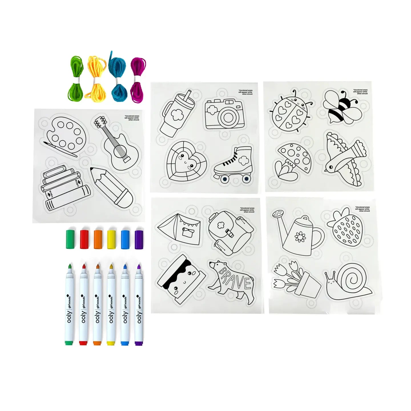 OOLY X Girl Scouts: Do-It-Yourself Shrink Art Bracelet Kit