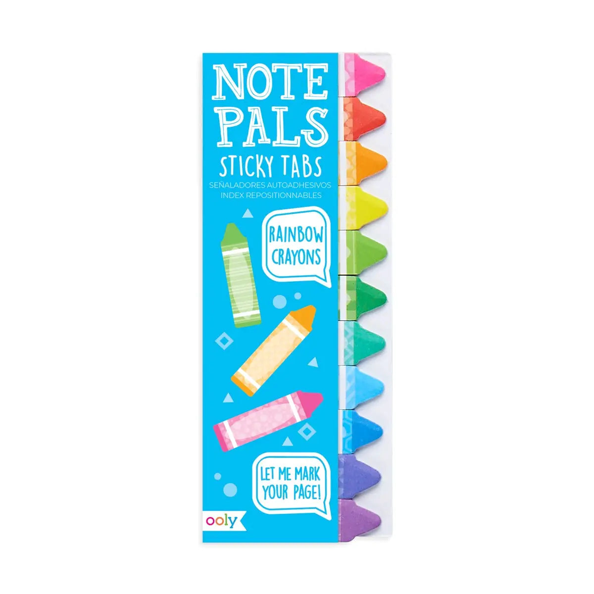 Note Pals Sticky Tabs: Rainbow Crayons