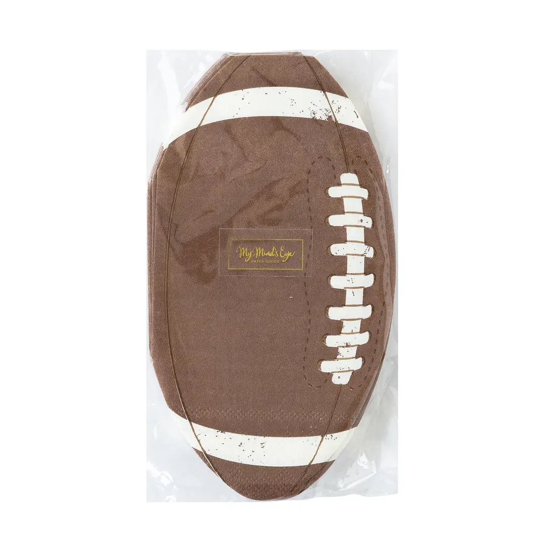Football Shaped Paper Dinner Napkin