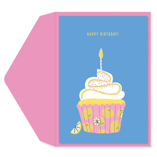Lemon Cupcake Card