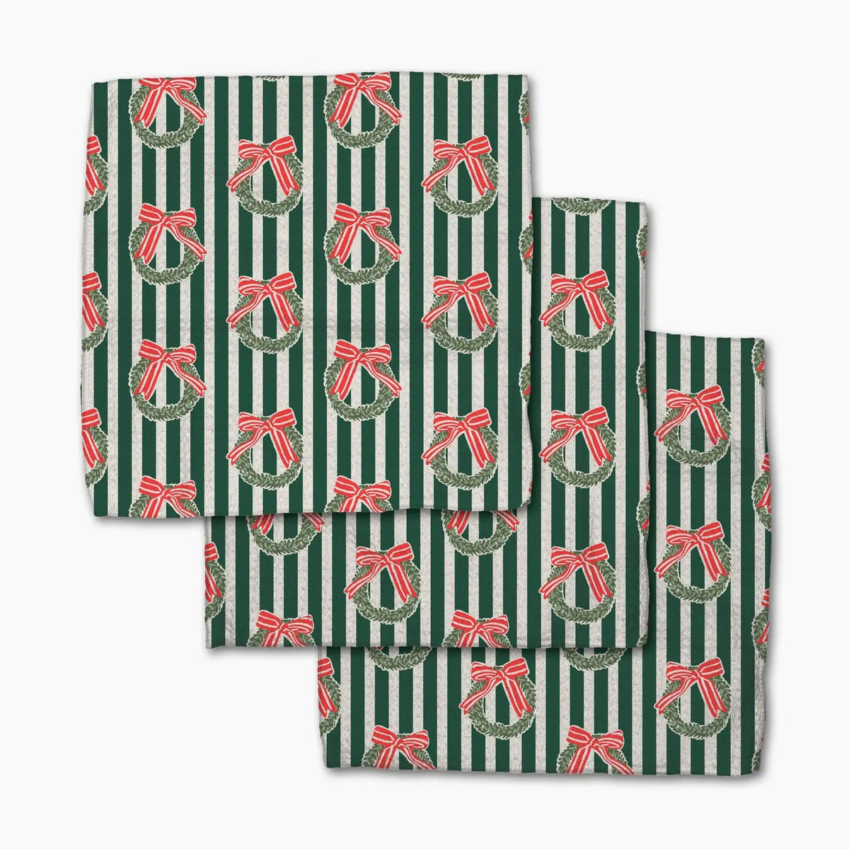 Dishcloth Set | Green Wreaths