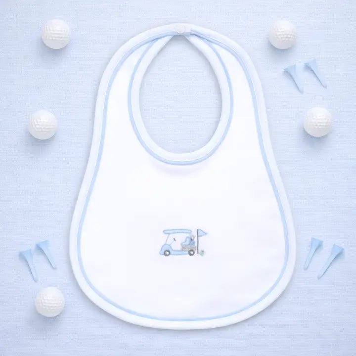 Little Golfer Bib | Light Blue