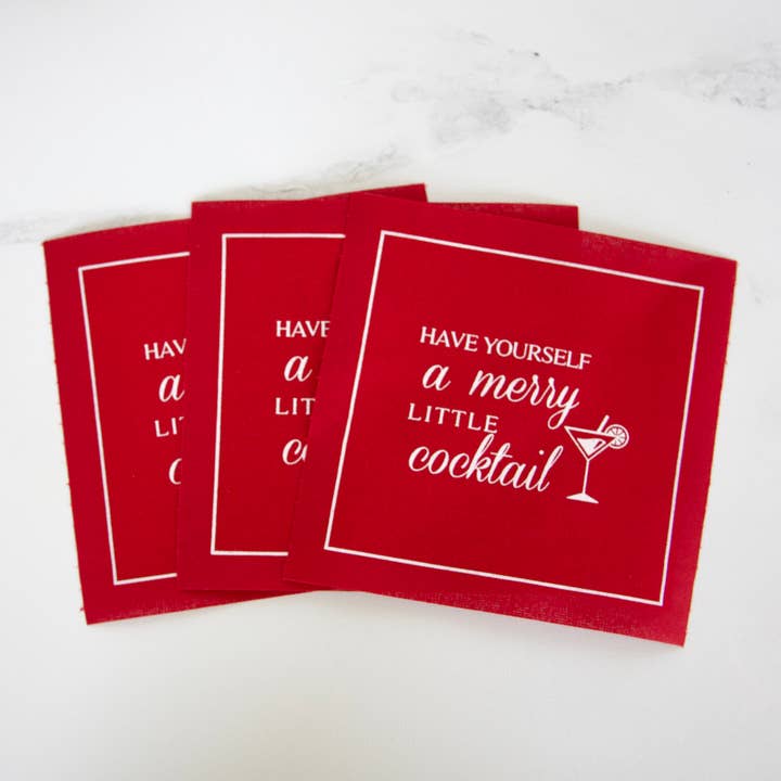 Cocktail Napkin Roll | Have Yourself A Merry Little Cocktail