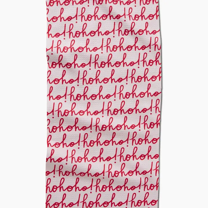 Bar Towel | Ho Ho Holiday | Red