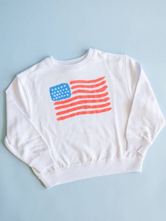 Watercolor Flag Sweatshirt | Youth
