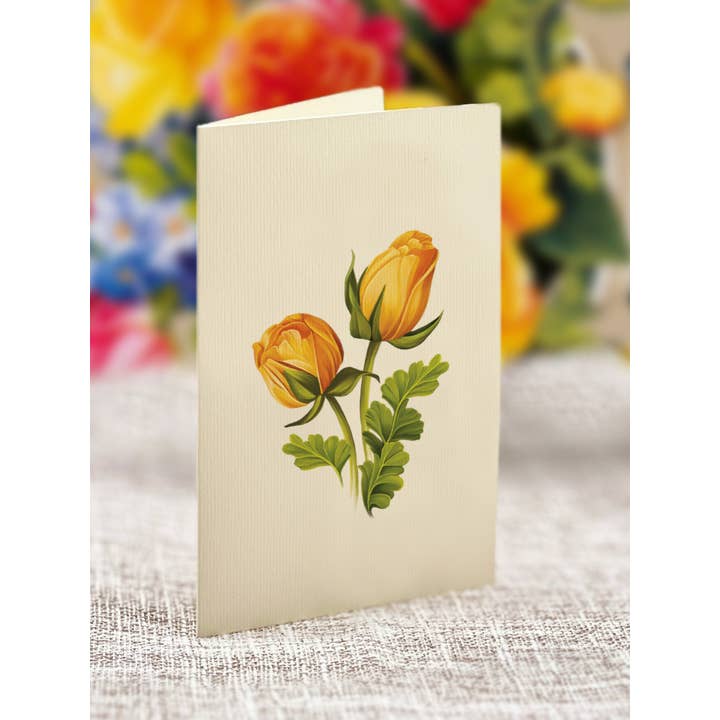 Mini Pop-Up Greeting Cards | Sorbet Roses