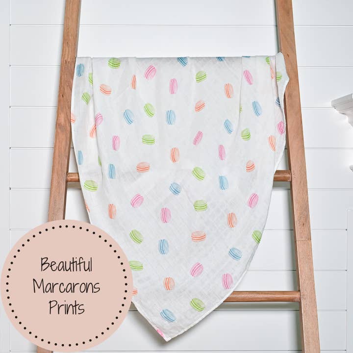 Muslin Swaddle Blanket | Le Macaron