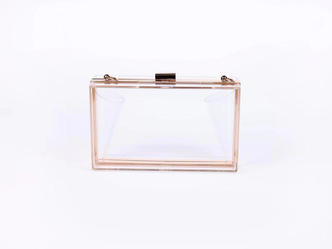 Clear Acrylic Clutch | Game Day Crossbody Bag