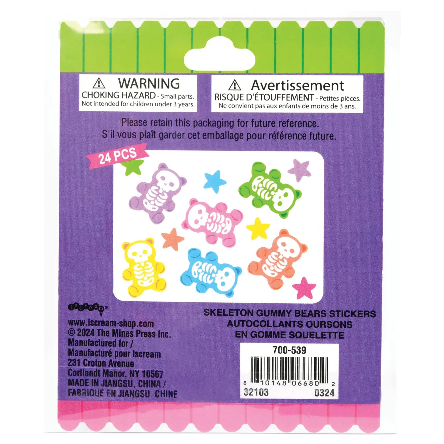 Skeleton Gummy Bears Stickers