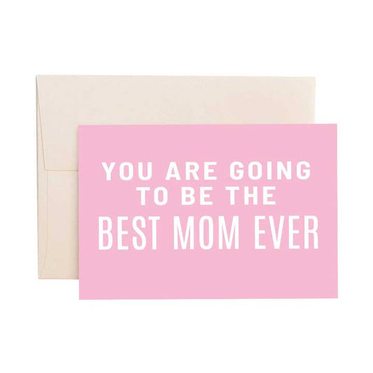 Greeting Card | Best Mom Pink