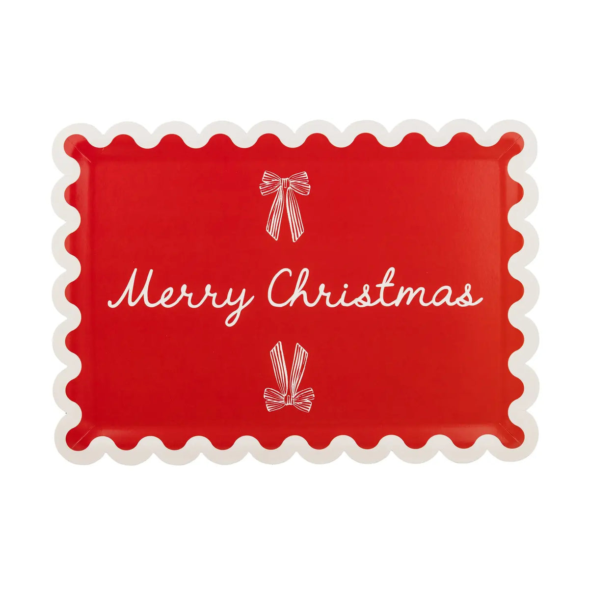 Merry Christmas Paper Platter