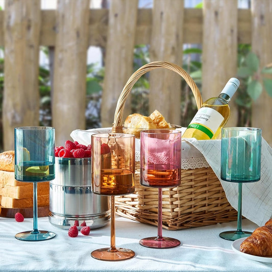 Unbreakable Wine Glass | Square | Orange