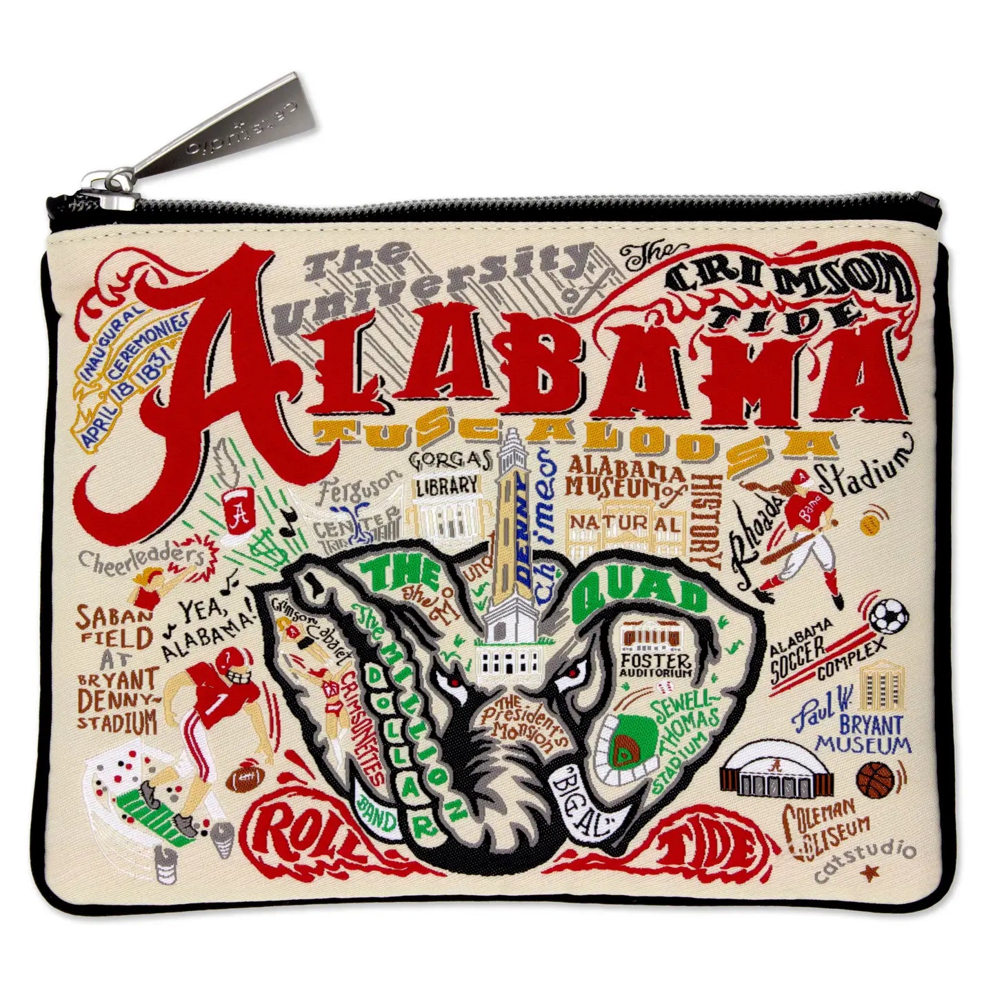 Alabama University Collegiate Zip Pouch