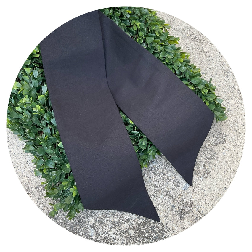 Linen Sash | Black