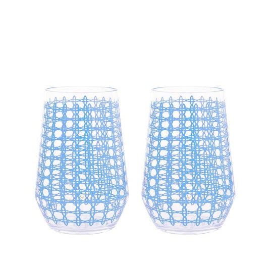 Acrylic Wine Glass Set | Caning