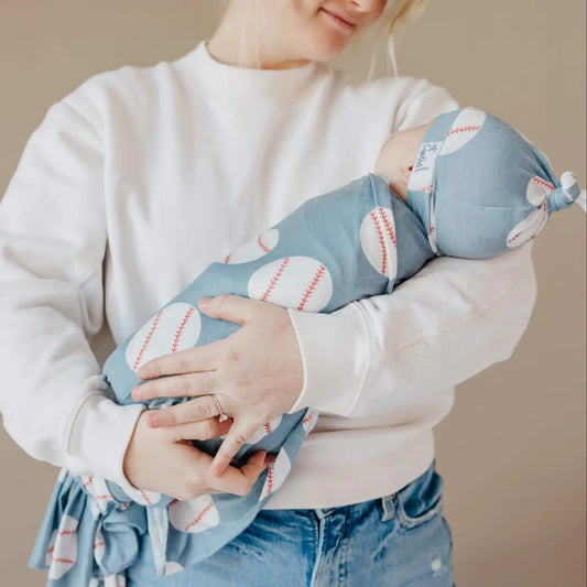 Knit Swaddle Blanket | Slugger