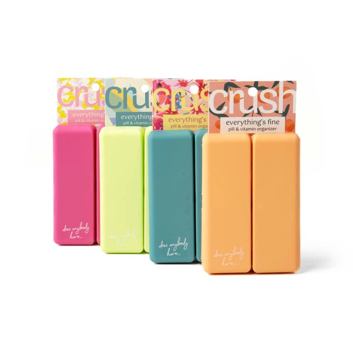 Crush Everything's Fine Pill & Vitamin Case | Assorted Colors