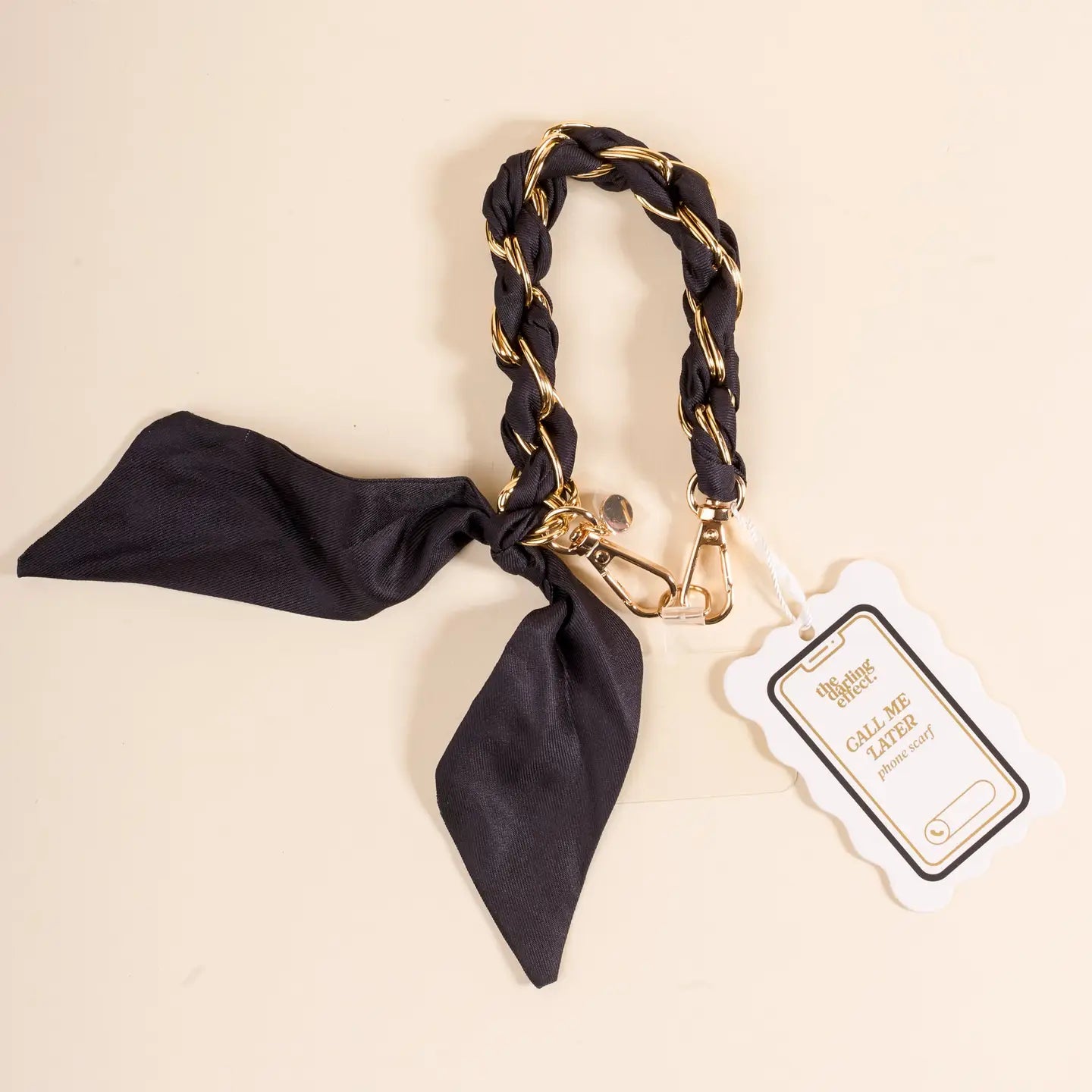 Call Me Later Phone Scarf | Black