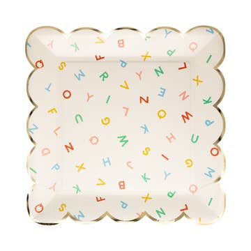 Paper Plates | Scattered Alphabet