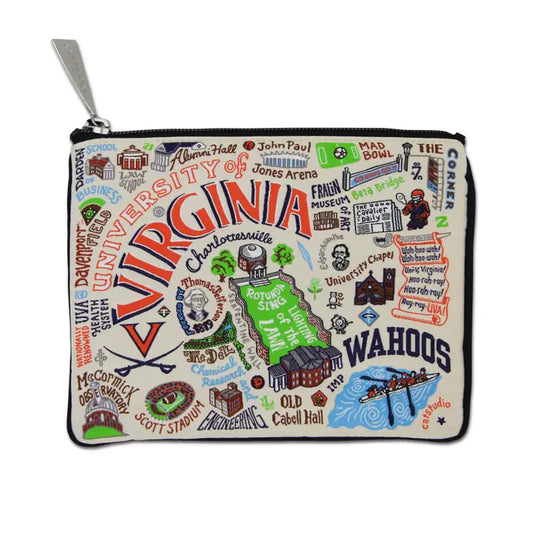 Virginia University Collegiate Zip Pouch