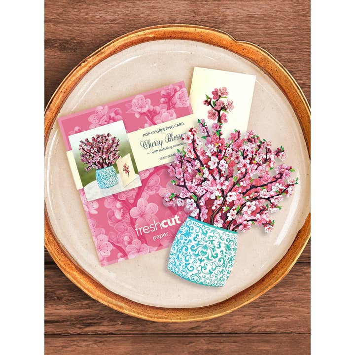 Mini Pop-Up Greeting Cards | Cherry Blossom