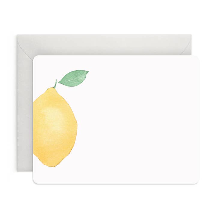 Boxed Flat Notecards | Lemon